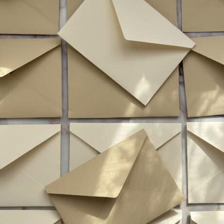 Elegant beige envelopes for professional correspondence and invitations.