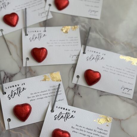Love and Gratitude Card for Zahvalnica S44.