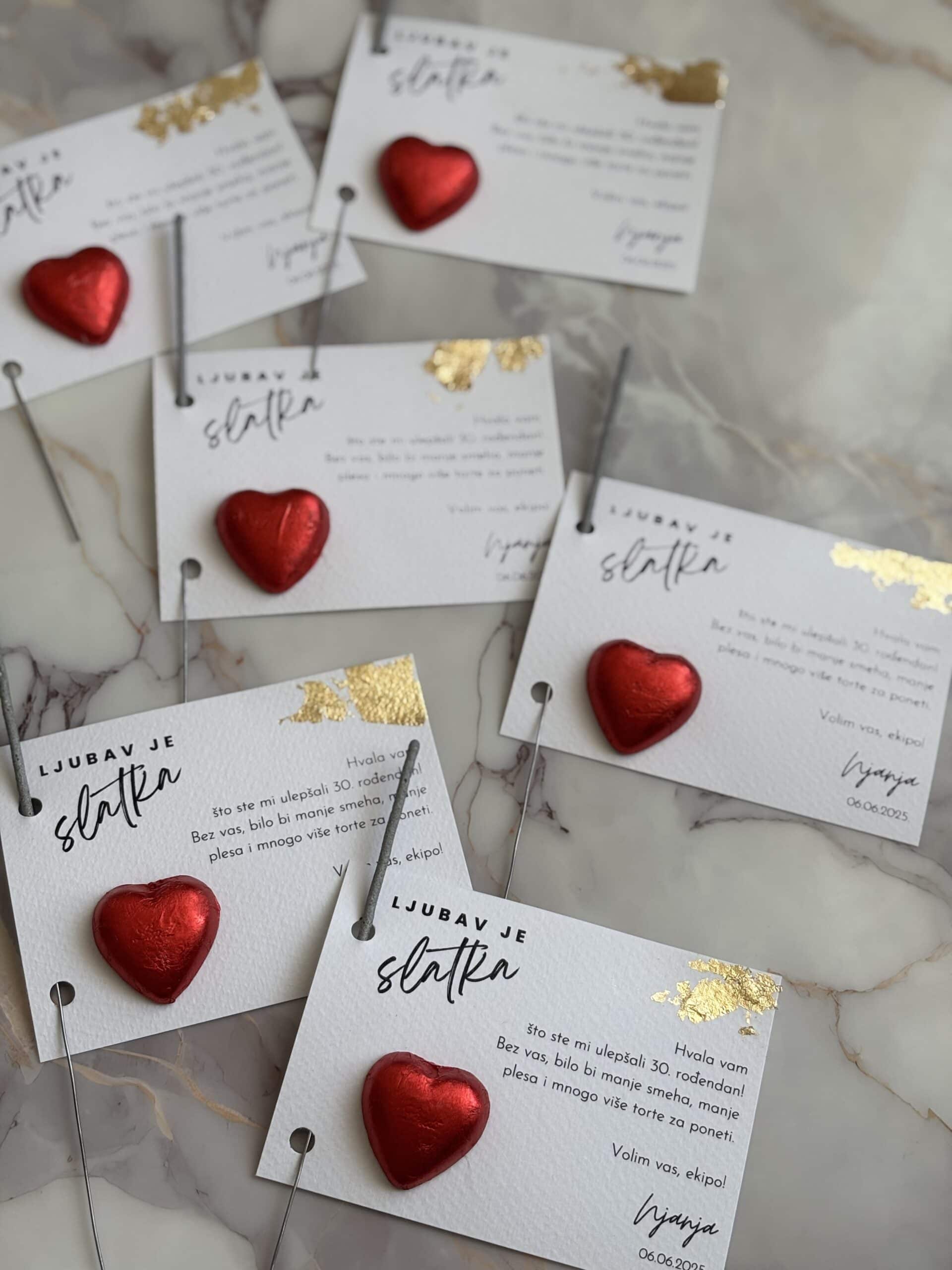 Love and Gratitude Card for Zahvalnica S44.