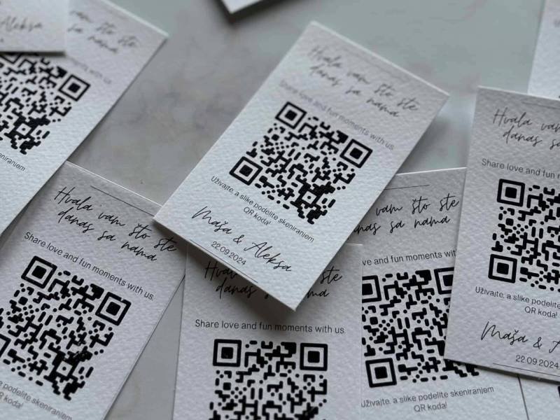 QR kod zahvalnice i digitalne uspomene